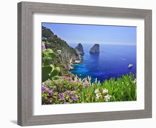 Italy, Campania, Napoli District, Capri, Faraglioni-Francesco Iacobelli-Framed Photographic Print