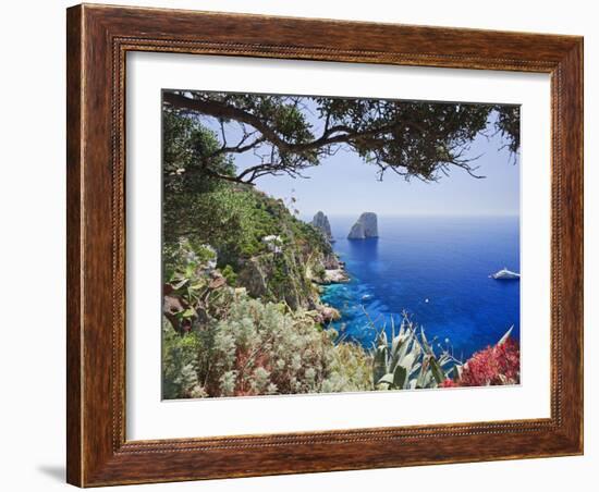 Italy, Campania, Napoli District, Capri, Faraglioni-Francesco Iacobelli-Framed Photographic Print