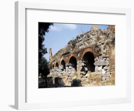 Italy, Campania Region, Napoli Province, Pozzuoli, Ruins of Flavian Amphitheater-null-Framed Giclee Print