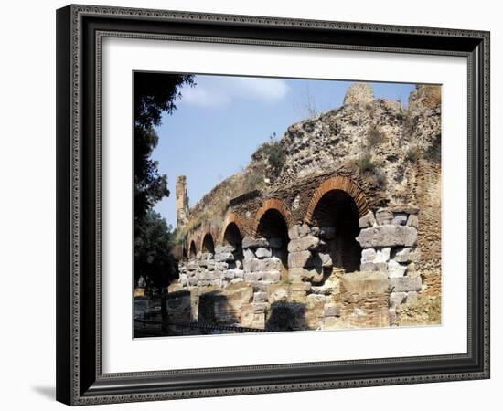 Italy, Campania Region, Napoli Province, Pozzuoli, Ruins of Flavian Amphitheater-null-Framed Giclee Print