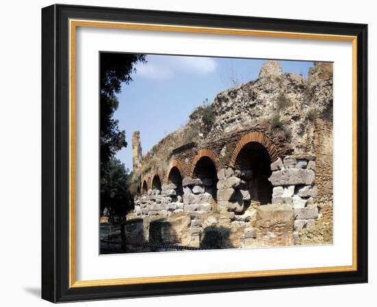 Italy, Campania Region, Napoli Province, Pozzuoli, Ruins of Flavian Amphitheater-null-Framed Giclee Print