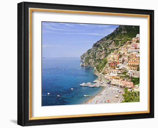 Italy, Campania, Salerno District, Peninsula of Sorrento, Positano-Francesco Iacobelli-Framed Photographic Print