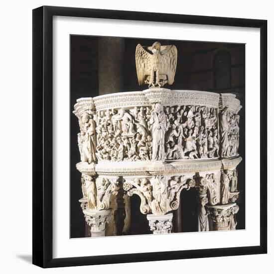 Italy, Cathedral of Pisa, Pergamon or Pulpit, 1301-1310-Giovanni Pisano-Framed Giclee Print