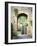 Italy, Chianti, Monteriggioni. Looking out an arched entrance into the walled town.-Julie Eggers-Framed Photographic Print