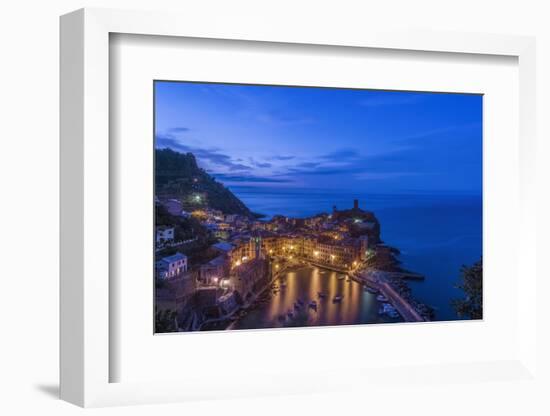 Italy, Cinque Terre, Vernazza at Dawn-Rob Tilley-Framed Photographic Print