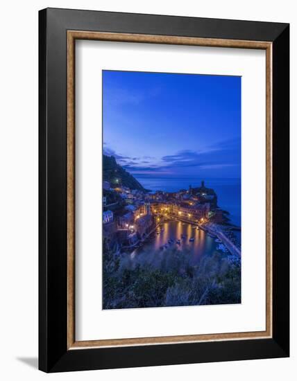 Italy, Cinque Terre, Vernazza at Dawn-Rob Tilley-Framed Photographic Print