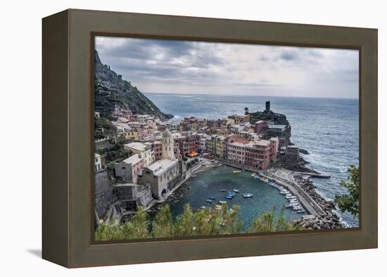 Italy, Cinque Terre, Vernazza-Rob Tilley-Framed Premier Image Canvas