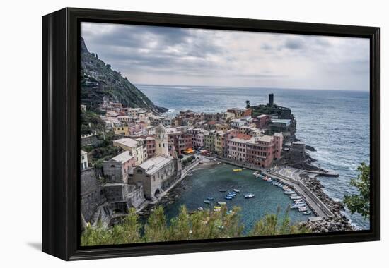 Italy, Cinque Terre, Vernazza-Rob Tilley-Framed Premier Image Canvas