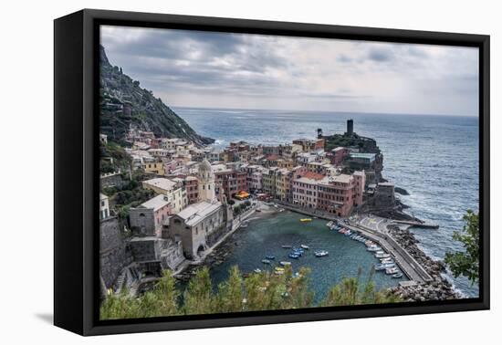 Italy, Cinque Terre, Vernazza-Rob Tilley-Framed Premier Image Canvas