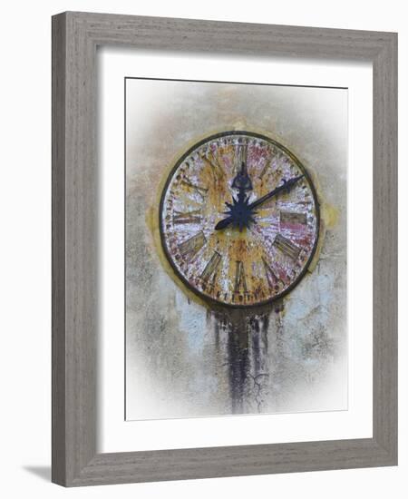 Italy Clock 1-Chris Bliss-Framed Photographic Print
