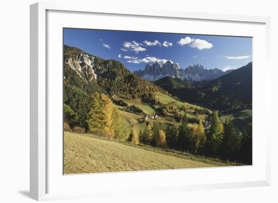 Italy, Cortina, Dolomites, View from over Rolling Landscape-Gavin Hellier-Framed Photographic Print