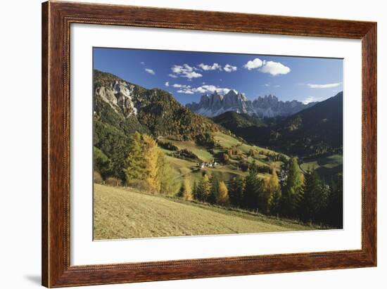 Italy, Cortina, Dolomites, View from over Rolling Landscape-Gavin Hellier-Framed Photographic Print