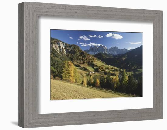 Italy, Cortina, Dolomites, View from over Rolling Landscape-Gavin Hellier-Framed Photographic Print