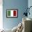 Italy Country Flag - Letterpress-Lantern Press-Framed Art Print displayed on a wall