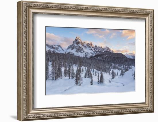 Italy, Dolomites, Veneto, Cadini Misurina on Sunset-Anne Maenurm-Framed Photographic Print