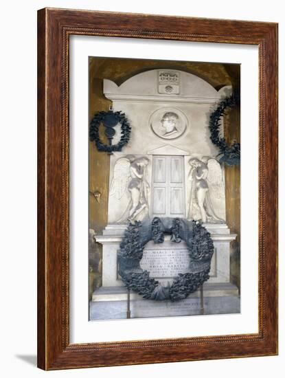 Italy, Emilia-Romagna, Bologna, Certosa Cemetery, Funeral Monument for Marco Minghetti-Cincinnato Baruzzi-Framed Giclee Print