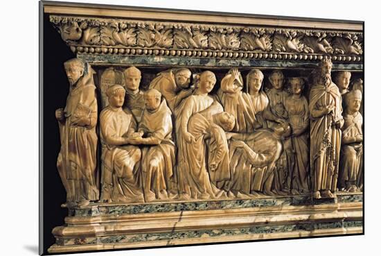 Italy, Emilia-Romagna, Bologna, Saint Dominic Basilica, Reginald of Orleans Sarcophagus Detail-null-Mounted Giclee Print