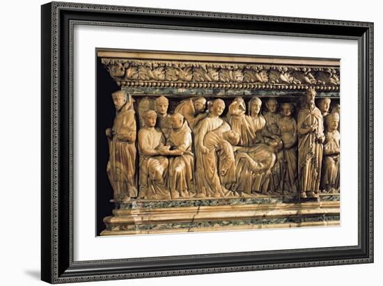 Italy, Emilia-Romagna, Bologna, Saint Dominic Basilica, Reginald of Orleans Sarcophagus Detail-null-Framed Giclee Print