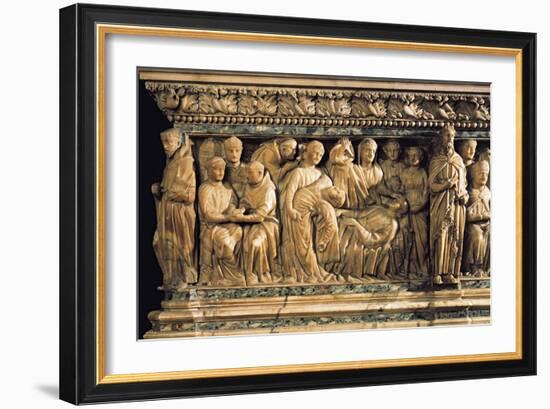 Italy, Emilia-Romagna, Bologna, Saint Dominic Basilica, Reginald of Orleans Sarcophagus Detail-null-Framed Giclee Print