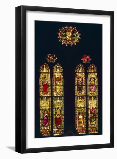 Italy, Emilia-Romagna, Bologna, Saint Petronius Basilica, Stained-Glass-null-Framed Giclee Print