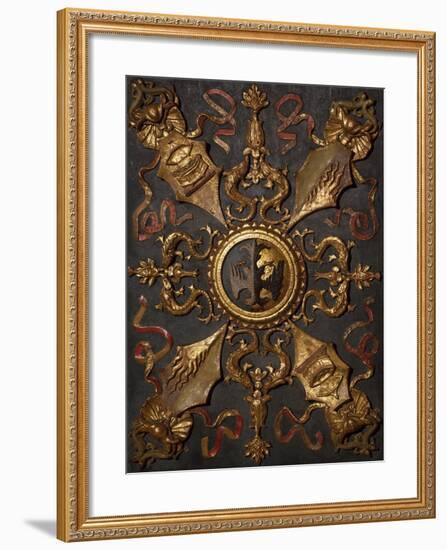 Italy, Emilia-Romagna, Ferrara, Palazzo Schifanoia, Hall of Virtue Decoration-null-Framed Giclee Print
