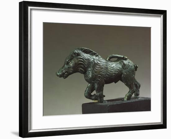 Italy, Emilia-Romagna, Velleia, Statuette Representing a Wild Boar, Bronze-null-Framed Giclee Print