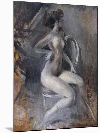 Italy, Ferrara, Dynamic Nude, 1910-null-Mounted Giclee Print