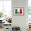 Italy Flag And Silhouettes-bioraven-Framed Art Print displayed on a wall