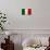 Italy Flag Design with Wood Patterning - Flags of the World Series-Philippe Hugonnard-Art Print displayed on a wall