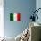 Italy Flag Design with Wood Patterning - Flags of the World Series-Philippe Hugonnard-Art Print displayed on a wall