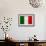 Italy Flag Design with Wood Patterning - Flags of the World Series-Philippe Hugonnard-Framed Art Print displayed on a wall