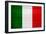 Italy Flag Design with Wood Patterning - Flags of the World Series-Philippe Hugonnard-Framed Art Print