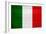 Italy Flag Design with Wood Patterning - Flags of the World Series-Philippe Hugonnard-Framed Art Print