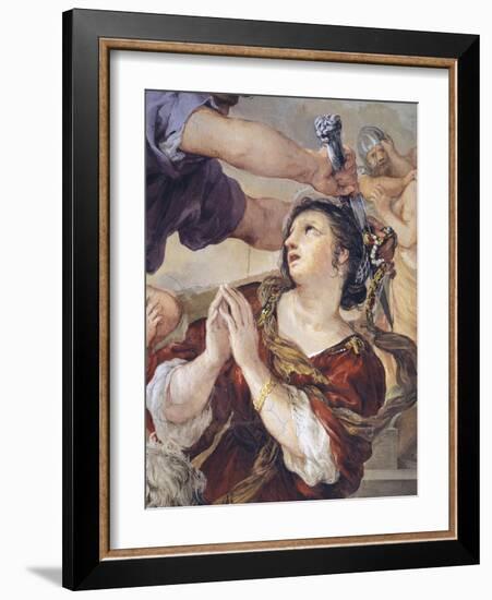 Italy, Florence, Palazzo Pitti, Stove Room in Palatine Gallery, Iron Age-Pietro da Cortona-Framed Giclee Print