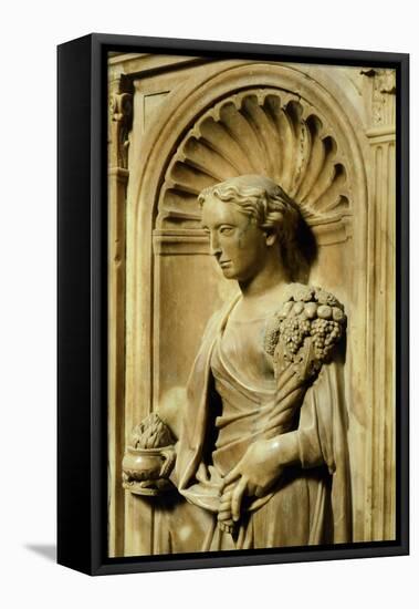 Italy, Florence, San Giovanni Baptistery, One of Three Theological Virtues-null-Framed Premier Image Canvas