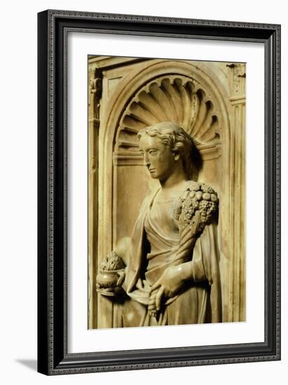 Italy, Florence, San Giovanni Baptistery, One of Three Theological Virtues-null-Framed Giclee Print