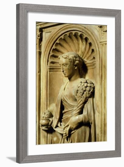 Italy, Florence, San Giovanni Baptistery, One of Three Theological Virtues-null-Framed Giclee Print