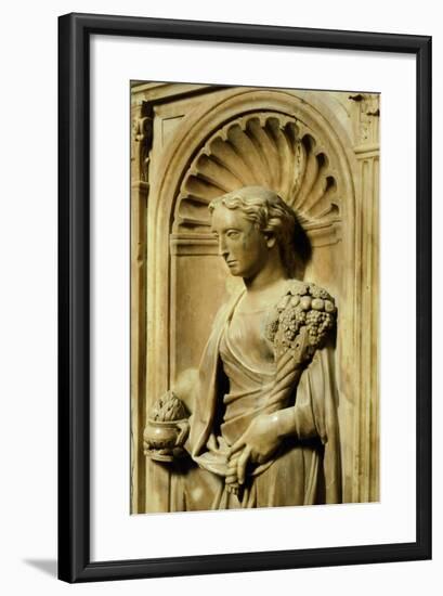 Italy, Florence, San Giovanni Baptistery, One of Three Theological Virtues-null-Framed Giclee Print