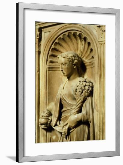 Italy, Florence, San Giovanni Baptistery, One of Three Theological Virtues-null-Framed Giclee Print