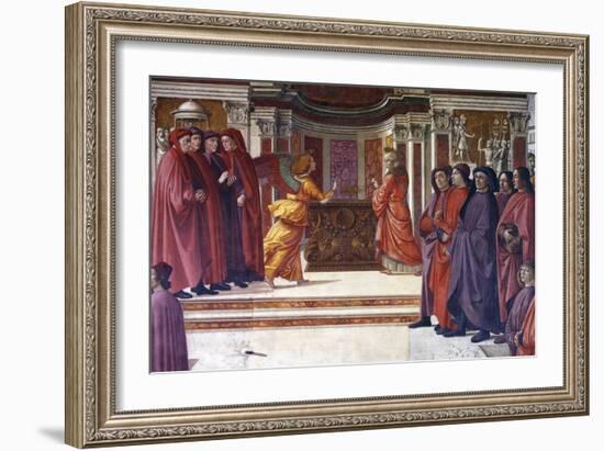 Italy, Florence, Santa Maria Novella, Main Chapel or Tornabuoni Chapel-Domenico Ghirlandaio-Framed Giclee Print