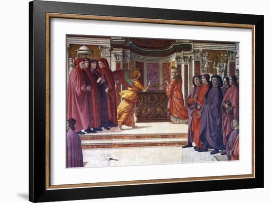 Italy, Florence, Santa Maria Novella, Main Chapel or Tornabuoni Chapel-Domenico Ghirlandaio-Framed Giclee Print
