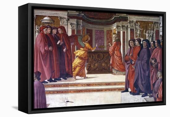 Italy, Florence, Santa Maria Novella, Main Chapel or Tornabuoni Chapel-Domenico Ghirlandaio-Framed Premier Image Canvas