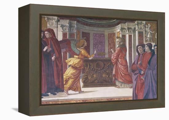 Italy, Florence, Santa Maria Novella, Main Chapel or Tornabuoni Chapel-Domenico Ghirlandaio-Framed Premier Image Canvas