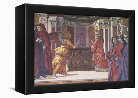 Italy, Florence, Santa Maria Novella, Main Chapel or Tornabuoni Chapel-Domenico Ghirlandaio-Framed Premier Image Canvas