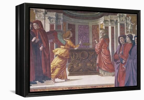 Italy, Florence, Santa Maria Novella, Main Chapel or Tornabuoni Chapel-Domenico Ghirlandaio-Framed Premier Image Canvas