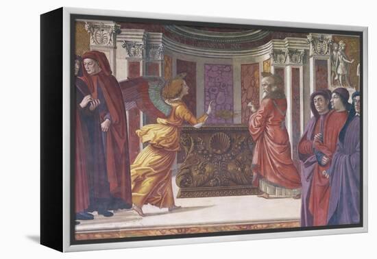 Italy, Florence, Santa Maria Novella, Main Chapel or Tornabuoni Chapel-Domenico Ghirlandaio-Framed Premier Image Canvas