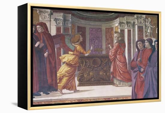 Italy, Florence, Santa Maria Novella, Main Chapel or Tornabuoni Chapel-Domenico Ghirlandaio-Framed Premier Image Canvas