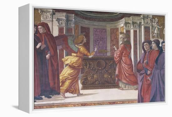 Italy, Florence, Santa Maria Novella, Main Chapel or Tornabuoni Chapel-Domenico Ghirlandaio-Framed Premier Image Canvas