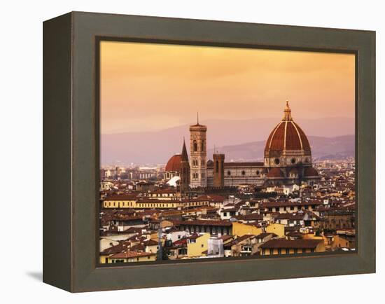 Italy, Florence, Tuscany, Western Europe, 'Duomo' Designed by Famed Italian Architect Brunelleschi,-Ken Scicluna-Framed Premier Image Canvas