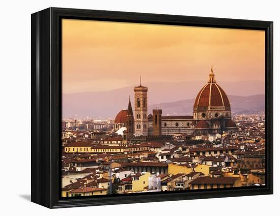 Italy, Florence, Tuscany, Western Europe, 'Duomo' Designed by Famed Italian Architect Brunelleschi,-Ken Scicluna-Framed Premier Image Canvas